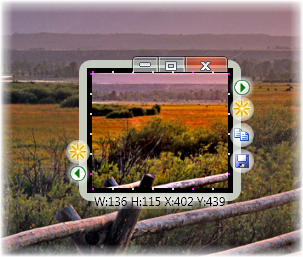 Brightness and contrast of screenshot changed